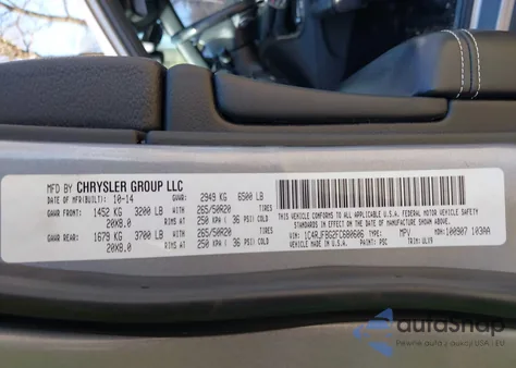 2015 Jeep Grand Cherokee Limited из США, поврежденный, VIN 1C4RJFBG2FC680606